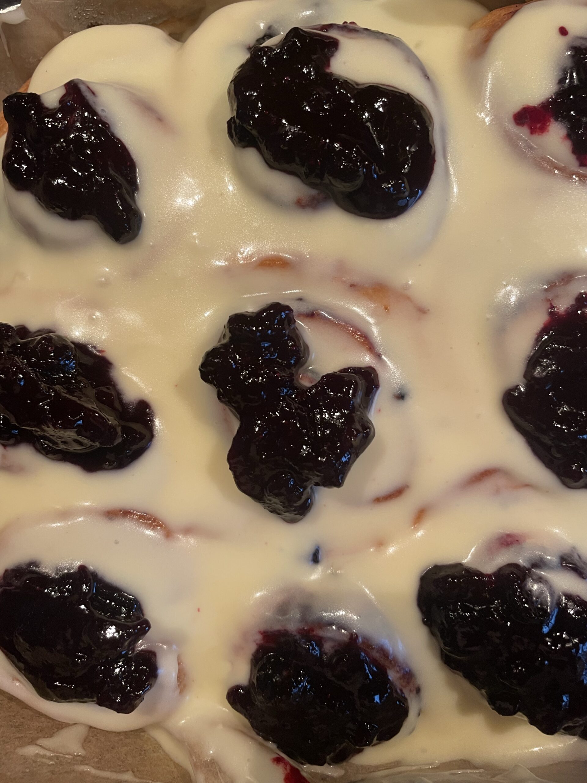 Zitronen-Blaubeer-Schnecken